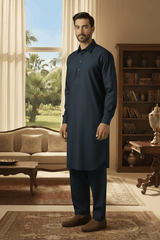 Sunflower-Navy Kameez Shalwar