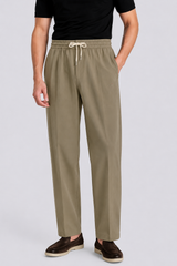 RELAXED FIT STRAIGHT TROUSERS