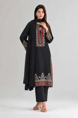 Embroidered Khaddar 3PC Stitched Suit