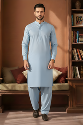 Refersh-Sky Blue Kameez Shalwar