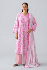 Basic Printed Lawn 3-Pieces Stitched