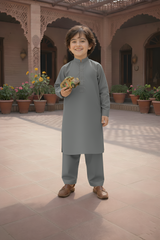 Crystal Star - Boy Ash Grey Kameez Shalwar
