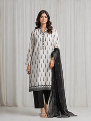 Basic Printed Lawn 3-Pieces Stitched