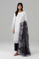 Basic Printed Lawn 3-Pieces Stitched