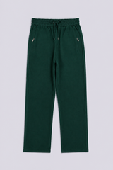 STRAIGHT FIT ZIPPED TROUSERS