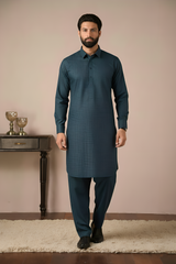 Gold Medal Style- Teal Kameez Shalwar