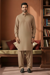 Refersh-Brown Kameez Shalwar