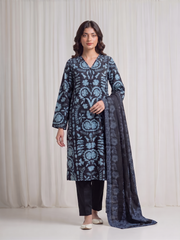 Basic Printed Lawn 3-Pieces Stitched
