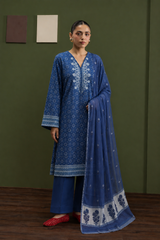 Basic Printed Lawn 3-Pieces Stitched