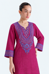 Embroidered Khaddar 2PC Stitched Suit