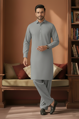 Refersh-Grey Kameez Shalwar
