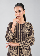 Ethnic Printed Khaddar 3PC Stitched Suit