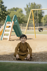Rain Bow- Boy Brown Kameez Shalwar