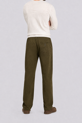 RELAXED FIT STRAIGHT TROUSERS