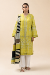 Basic Printed Lawn 3-Pieces Stitched