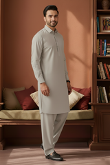 Refersh-Ash Grey Kameez Shalwar