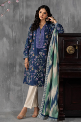 Basic Printed Lawn 3-Pieces Stitched