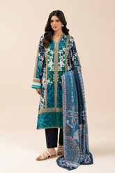 Basic Printed Lawn 3-Pieces Stitched