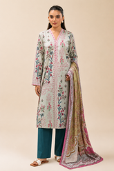 Basic Printed Lawn 3-Pieces Stitched