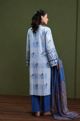 Basic Printed Lawn 3-Pieces Stitched