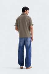 Men’s Performance Stripe T-Shirt - L-Brown