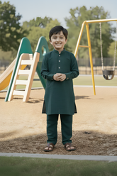 Rain Bow- Boy Teal Kameez Shalwar