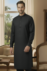 Sunflower- Black Kameez Shalwar