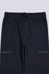 ZIPPED CARGO JOGGER TROUSERS