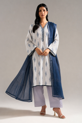 Basic Printed Lawn 3-Pieces Stitched
