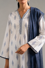 Basic Printed Lawn 3-Pieces Stitched