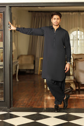 China Boski- Navy Kameez Shalwar
