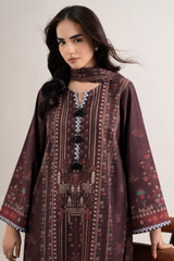 Basic Printed Lawn 3-Pieces Stitched