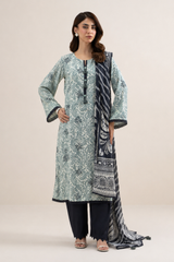 Basic Printed Lawn 3-Pieces Stitched