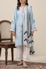 Basic Printed Lawn 3-Pieces Stitched