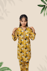 2 Pcs Girls Printed Suit