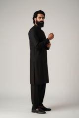 Men’s Classic Black Shalwar Kameez
