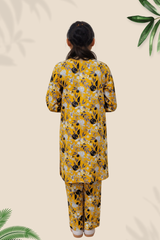2 Pcs Girls Printed Suit