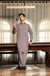 Gold Medal Style- Grey Kameez Shalwar