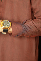 Vintage-Dark Mahroon Kameez Shalwar