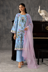Basic Printed Lawn 3-Pieces Stitched
