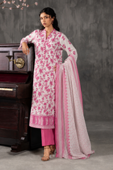 Basic Printed Lawn 3-Pieces Stitched