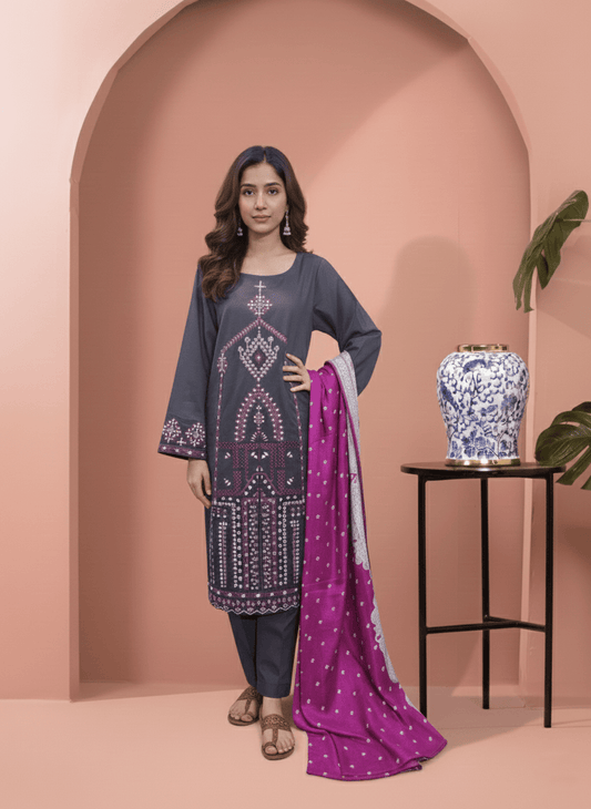 Embroidery 3 Pieces Khaddar