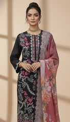 Embroidered 3 Pieces Cotton