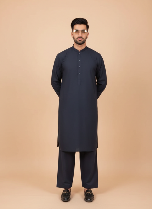 Men’s Classic Navy Shalwar Kameez