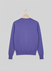 Classic Cotton Cardigan – Purple