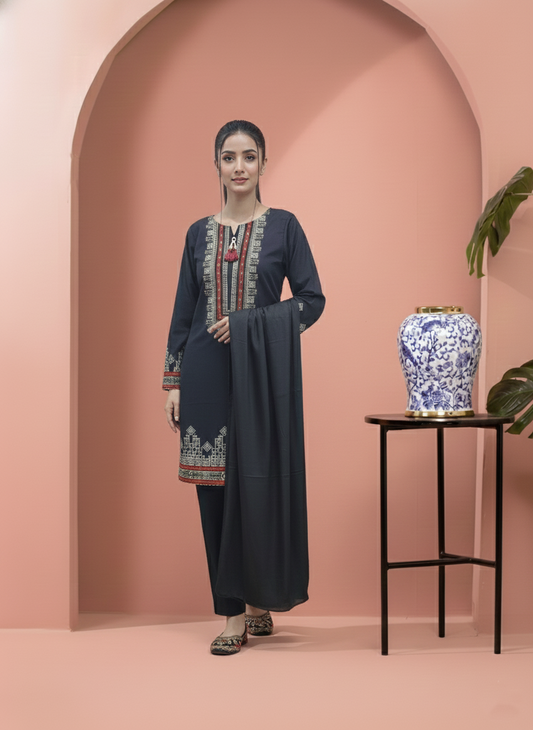 Embroidery 3 Pieces Khaddar