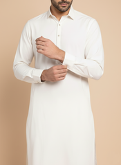 Men’s Classic Off White Shalwar Kameez