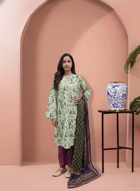 Printed 3 Pieces Khaddar