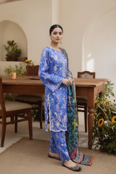 Embroidery 3 Pieces Lawn