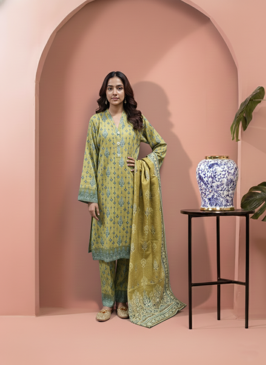 Printed 3 Pieces Khaddar